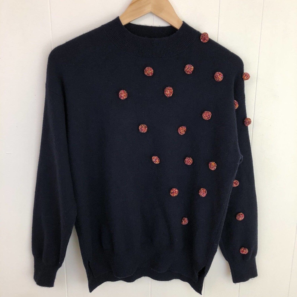 Zara Kids Navy Sweater with Red Accents